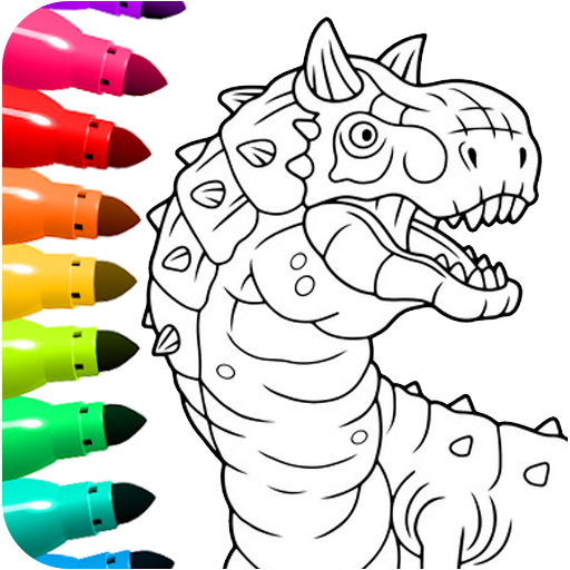 Dinosaur Coloring Book Glitter Mod